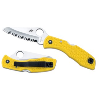 Spyderco Dragonfly 2 Folder 2.25 in H1 Serrated Yellow FRN Spyderco Dragonfly 2 Folder 2.25 in H1 Serrated Yellow FRN