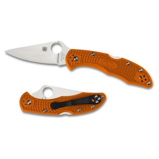 Spyderco Delica 4 Folder 2.88 in Plain Orange FRN Handle Spyderco Delica 4 Folder 2.88 in Plain Orange FRN Handle