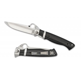 Spyderco Sub-Hilt Folder 3.75 in Plain Black G-10 Handle Spyderco Sub-Hilt Folder 3.75 in Plain Black G-10 Handle
