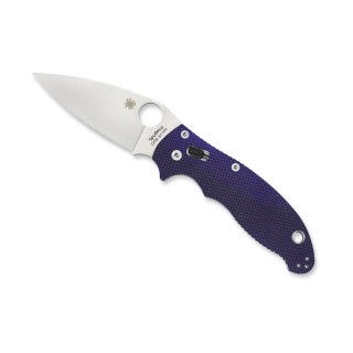 Spyderco Manix 2 Folder 3.38 in Plain Blue G-10 Handle Spyderco Manix 2 Folder 3.38 in Plain Blue G-10 Handle