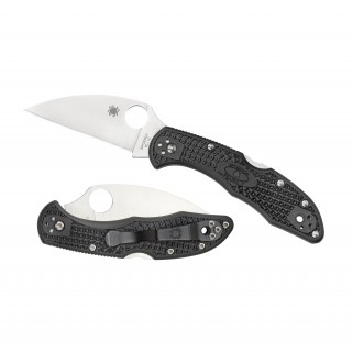 Spyderco Delica 4 Folder 2.88 in Plain Wharncliff Black FRN Spyderco Delica 4 Folder 2.88 in Plain Wharncliff Black FRN