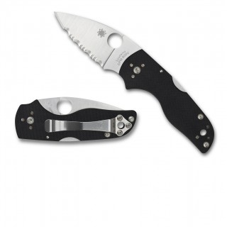 Spyderco Lil Native Folder 2.47 in Serrated Black G10 Hndl Spyderco Lil Native Folder 2.47 in Serrated Black G10 Hndl