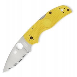 Spyderco Native 5 Salt Folder 2.95 in Serrated Yellow FRN Spyderco Native 5 Salt Folder 2.95 in Serrated Yellow FRN