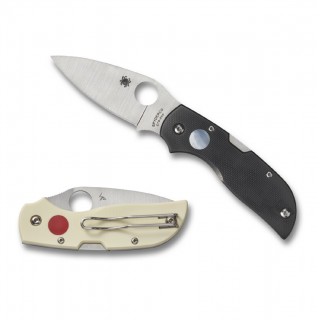 Spyderco Chaparral Folder 2.8in Blade Black-White G10 Handle Spyderco Chaparral Folder 2.8in Blade Black-White G10 Handle