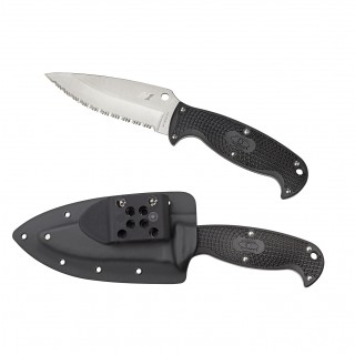 Spyderco Jumpmaster 4.49 in Serrated Black FRN Handle Spyderco Jumpmaster 4.49 in Serrated Black FRN Handle