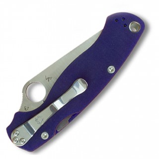 Spyderco Para 2 Folder 3.44 in Plain Blue G-10 Handle Spyderco Para 2 Folder 3.44 in Plain Blue G-10 Handle
