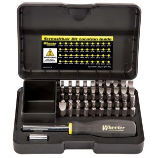 WHEELER Профессиональный набор отверток и наконечников Professional Gunsmithing Screwdriver Set 43pc WHEELER Профессиональный набор отверток и наконечников Professional Gunsmithing Screwdriver Set 43pc
