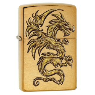 ZIPPO зажигалка Brushed brass dragon lighter ZIPPO зажигалка Brushed brass dragon lighter
