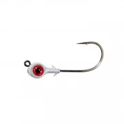 Zman Redfish Eye Jig Heads 0.25 Oz 3Pk-Red