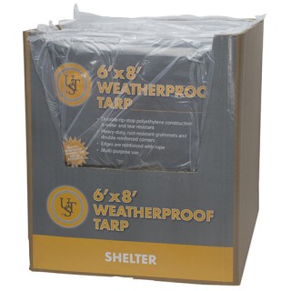 ULTIMATE SURVIVAL TECHNOLOGIES Weatherproof Tarp 6'x8' ULTIMATE SURVIVAL TECHNOLOGIES Weatherproof Tarp 6'x8'