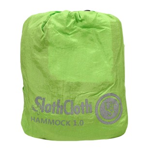 ULTIMATE SURVIVAL TECHNOLOGIES SlothCloth Hammock 1.0 Lime/Gray ULTIMATE SURVIVAL TECHNOLOGIES SlothCloth Hammock 1.0 Lime/Gray
